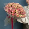 101 роза сиренево-розовый микс