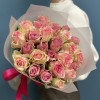 25 роз розовый микс