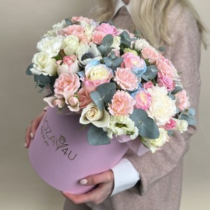 Букет дня в коробке Гармония красок