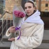 15 фиолетовых роз Дип Перпал 40 см