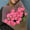 5 кустовых розовых роз Жизель 60 см