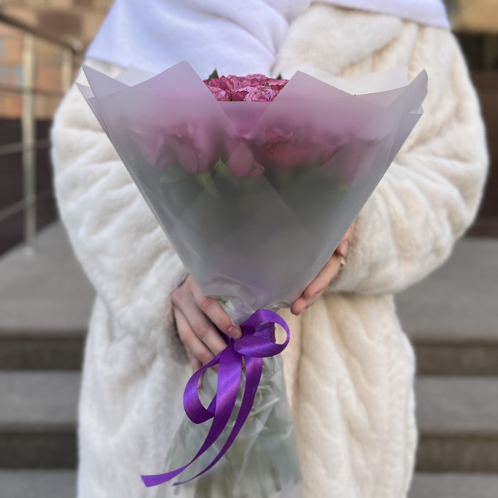 51 фиолетовая Роза Дип Перпал 40 см