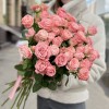 15 розовых пионовидных роз Мадам Бомбастик 60 см