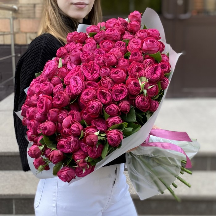 51 кустовая пионовидная Роза Пати Тренсеттер