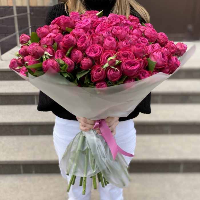 51 кустовая пионовидная Роза Пати Тренсеттер