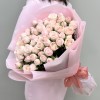 15 кустовых пионовидных роз Розовый Бомбастик 50 см