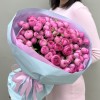 25 кустовых пионовидных розовых роз Жизель 50 см