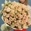 25 кустовых пионовидных роз Джентл трендсеттер 50 см