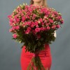 35 кустовых роз Глория 70 см