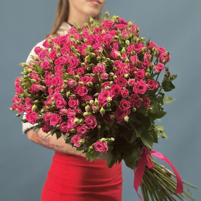 35 кустовых роз Глория 70 см