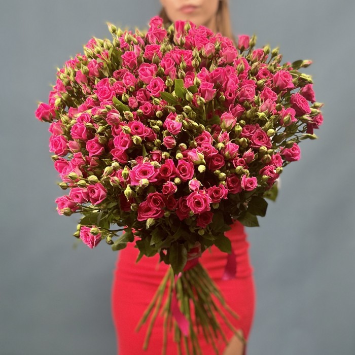 35 кустовых роз Глория 70 см