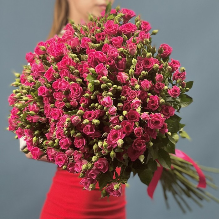 35 кустовых роз Глория 70 см