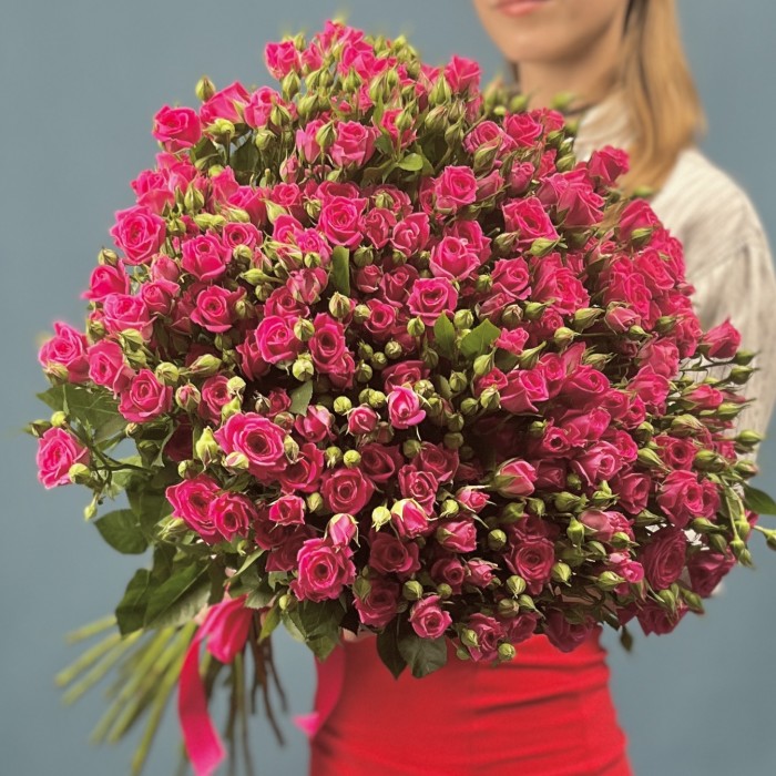 35 кустовых роз Глория 70 см