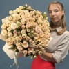 51 кустовая пионовидная роза Джентл трендсеттер 50 см