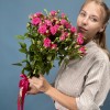 5 кустовых роз Глория 70 см