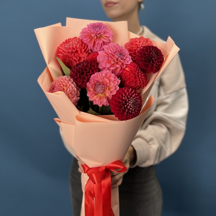 11 георгинов огненный MIX