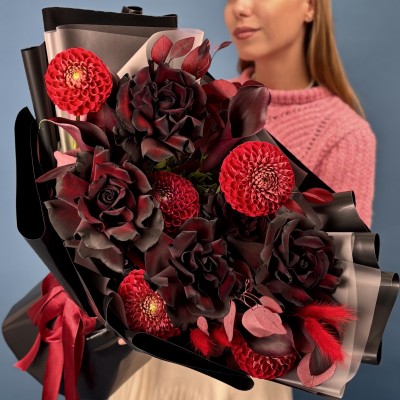 Авторский букет женщина вамп