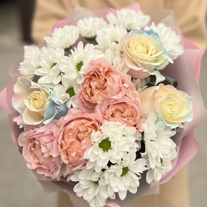 Нежный букет на день рождения дочки