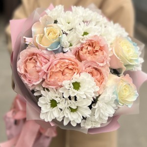 Нежный букет на день рождения дочки