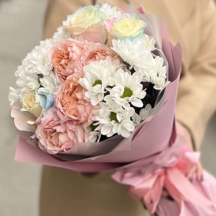 Нежный букет на день рождения дочки