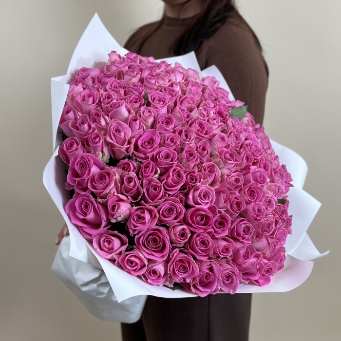 151 розовая роза Аква 40 см