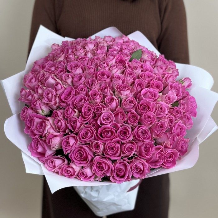 151 розовая роза Аква 40 см