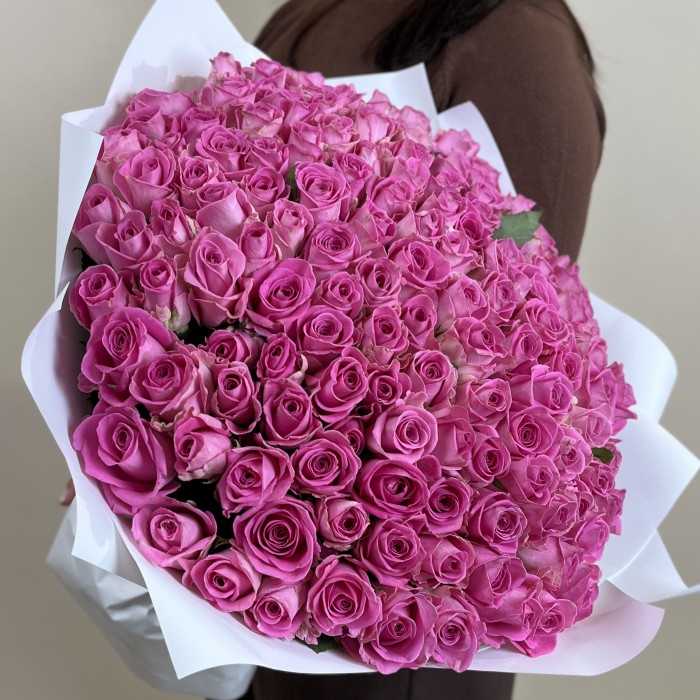 151 розовая роза Аква 40 см