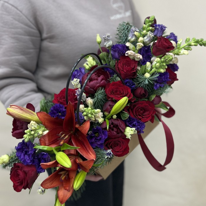 Букет дня в коробке Символ Любви