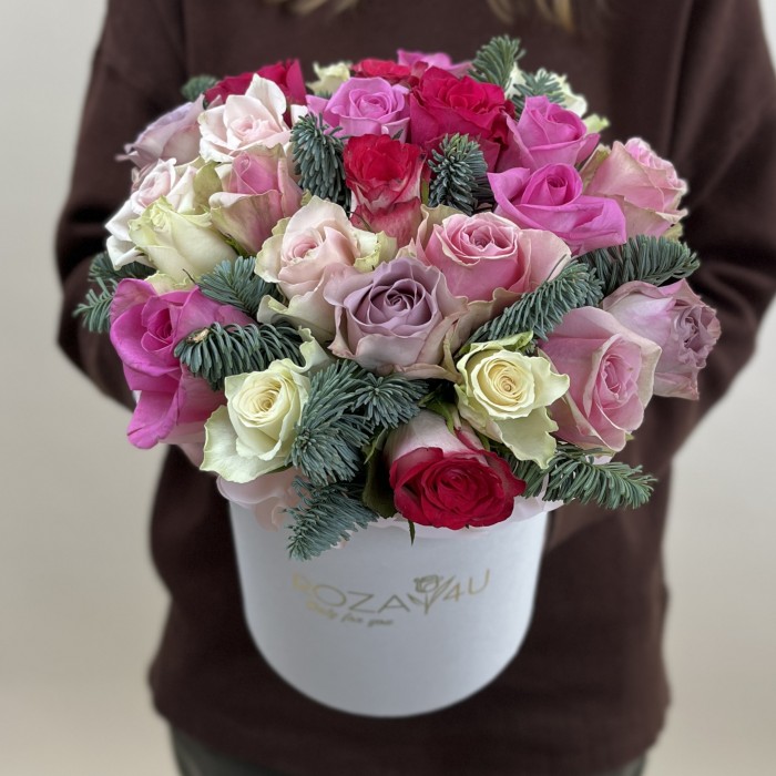 Букет дня с розами Приятный день