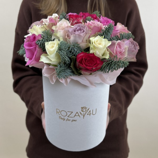 Букет дня с розами Приятный день