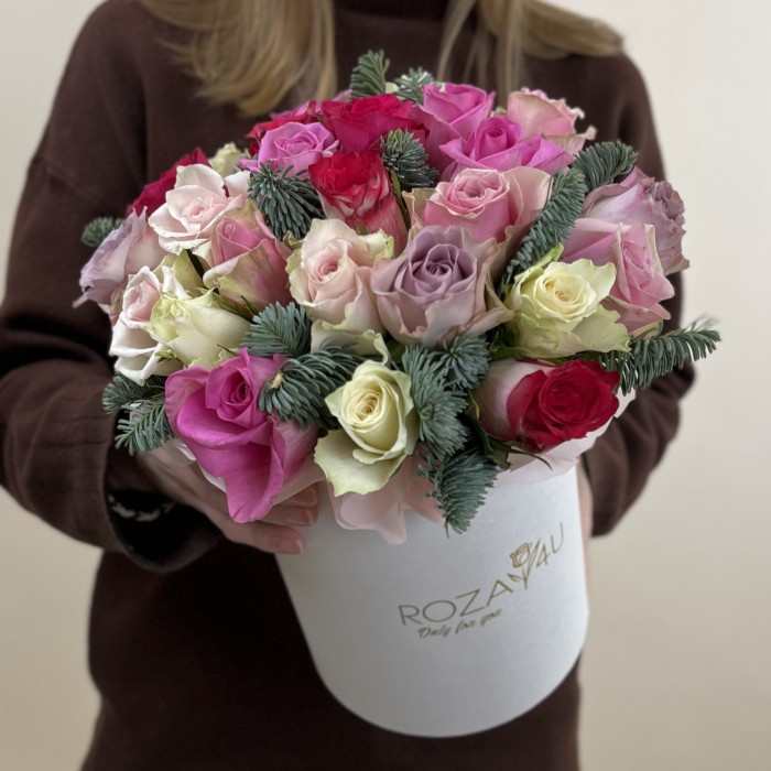 Букет дня с розами Приятный день