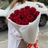 19 красных роз 70 см
