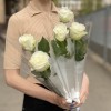 1 белая роза 60 см