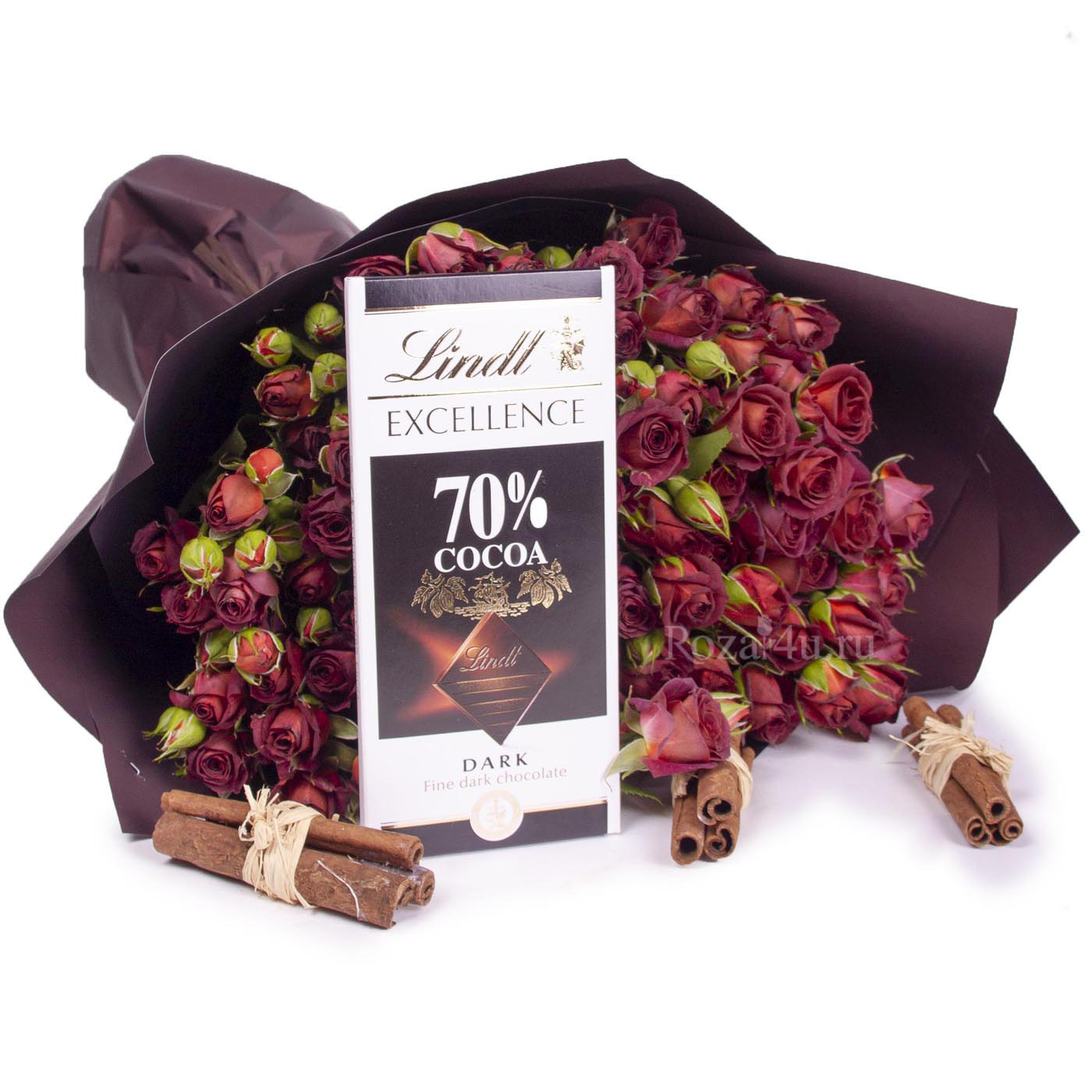 Букет из шоколадных роз | доставка по Москве и области