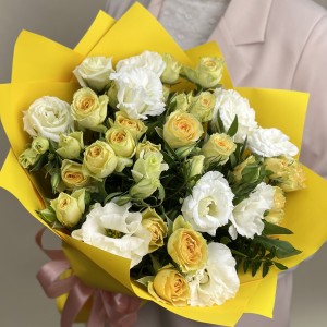 Букет дня с розами Летний день