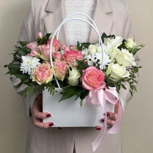 Букет дня в коробке Летняя Фантазия