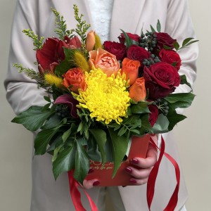 Букет дня в коробке Просто так