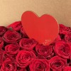 25 красных роз 60см Моей любимой