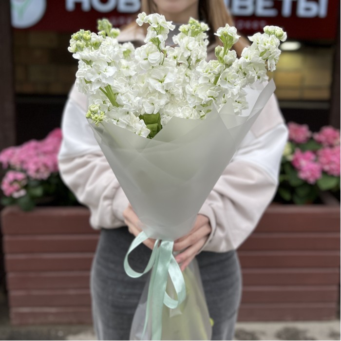 Букет из 7 белых Маттиол
