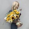 Букет с подсолнухами Лучик солнца