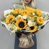 Букет с подсолнухами Лучик солнца