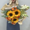 Букет с подсолнухами Хорошее настроение