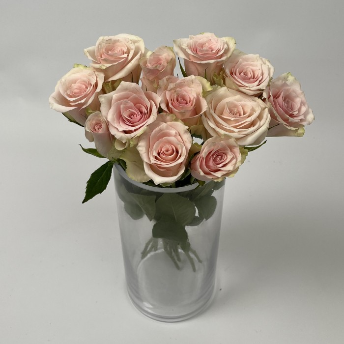 Роза 40 см розовая Пинк Атена