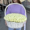 201 изящная белая роза в корзине