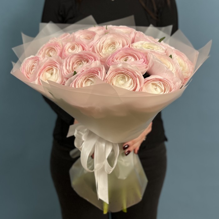 31 розовый ранункулюс