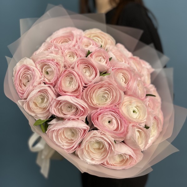 31 розовый ранункулюс