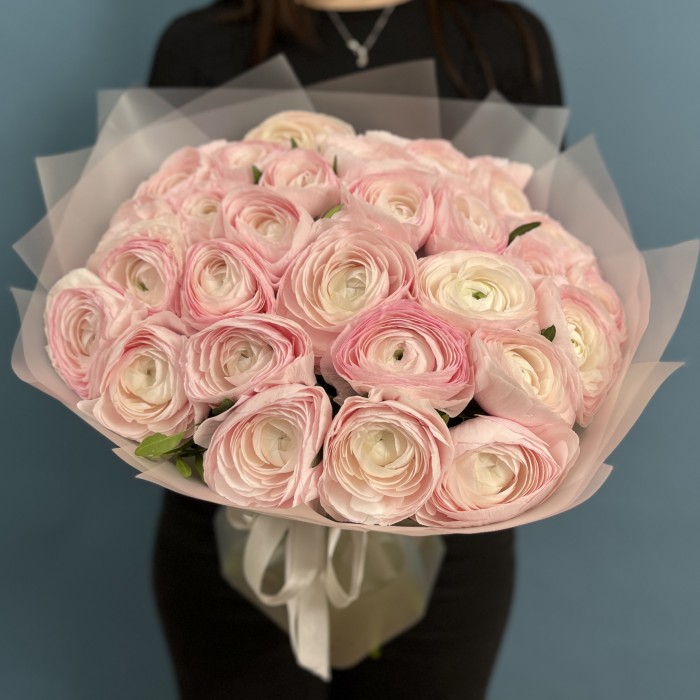 31 розовый ранункулюс