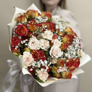 Букет дня в коробке Символ Любви