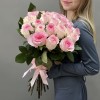 25 розовых роз Мандала 60 см