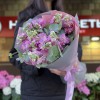 11 розовых ароматных маттиол с эвкалиптом